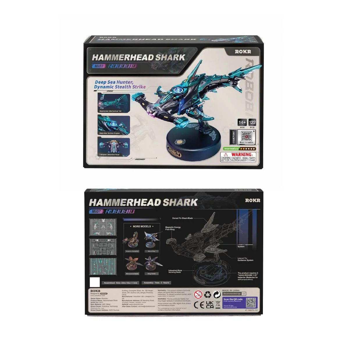 ROKR Hammerhead Shark DIY Model 3D Puzzle MI07 [PRE-ORDER] - Image 8