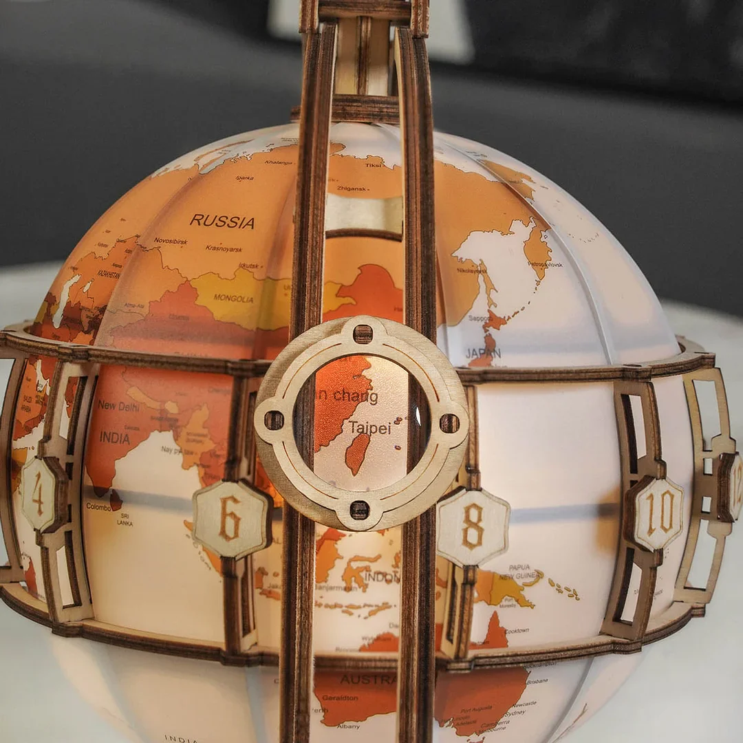 ROKR Luminous Globe 3D Wooden Puzzle ST003 - Image 5