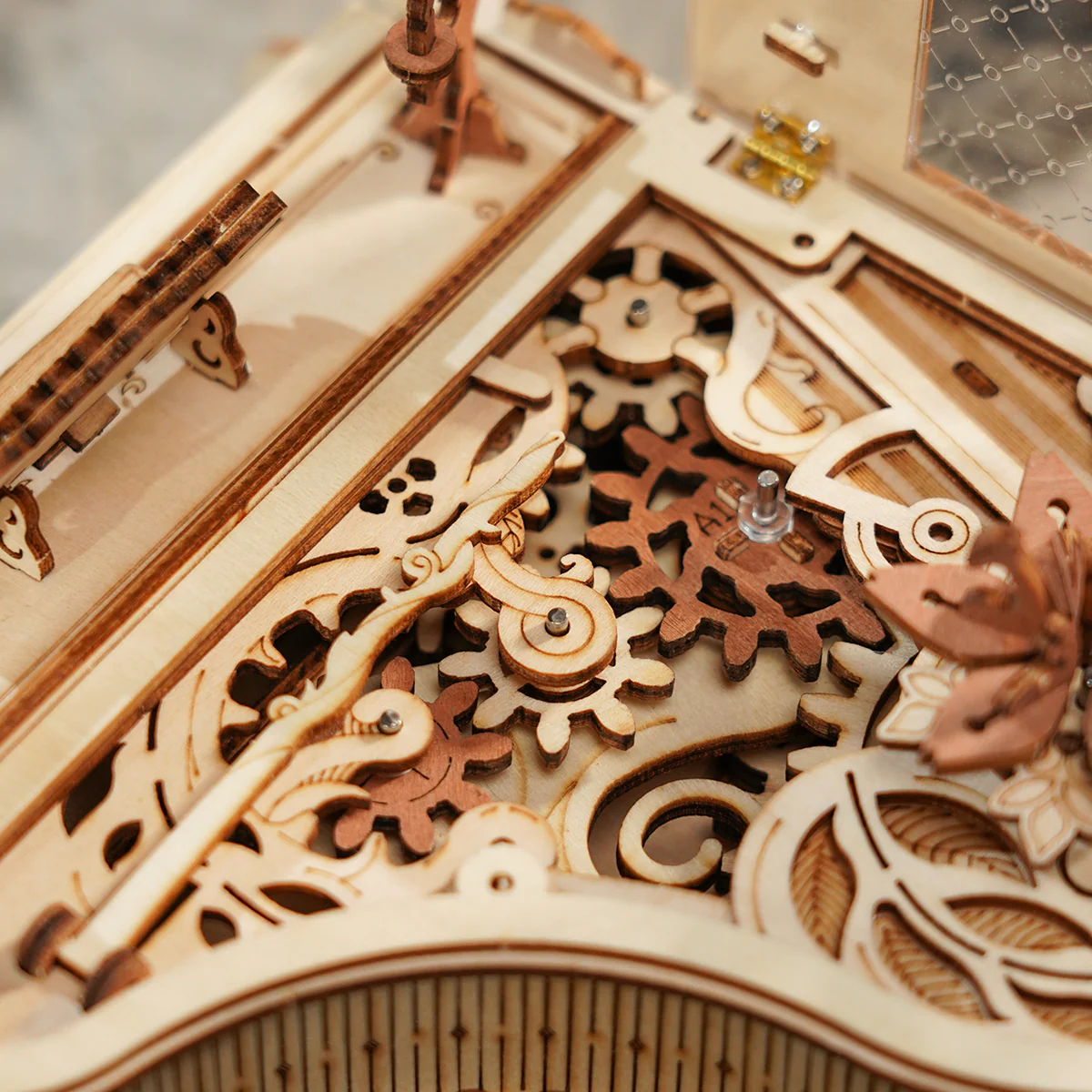 ROKR Magic Piano Mechanical Music Box 3D Wooden Puzzle AMK81 - Image 5