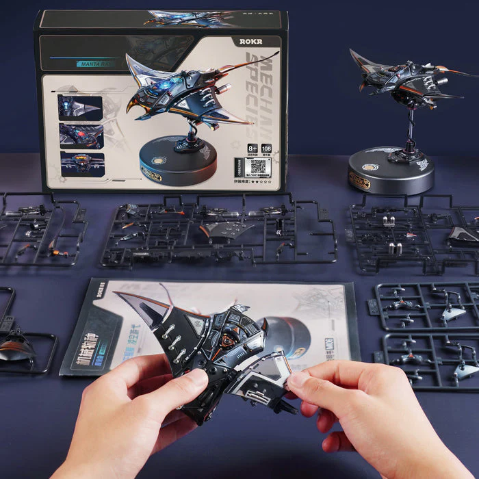 ROKR Manta Ray Mechanical 3D Puzzle Kit MI06 - Image 5