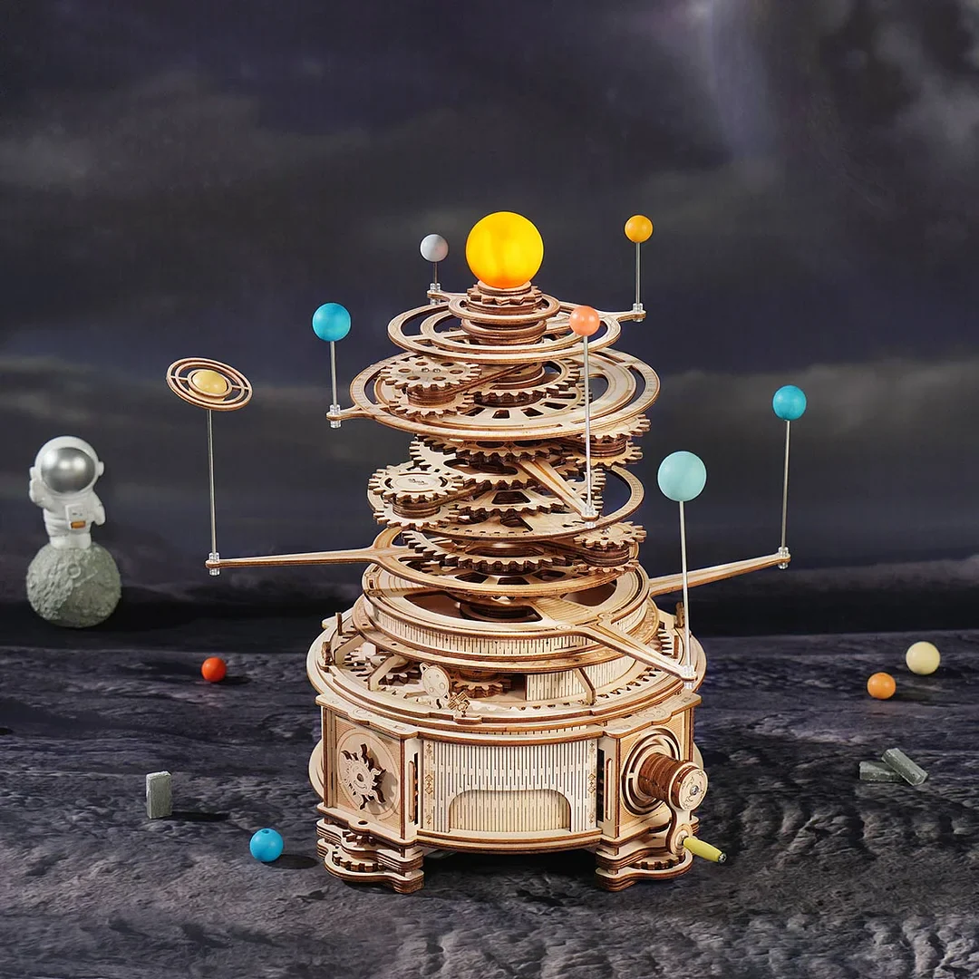 ROKR Mechanical Orrery 3D Wooden Puzzle ST001 - Image 2