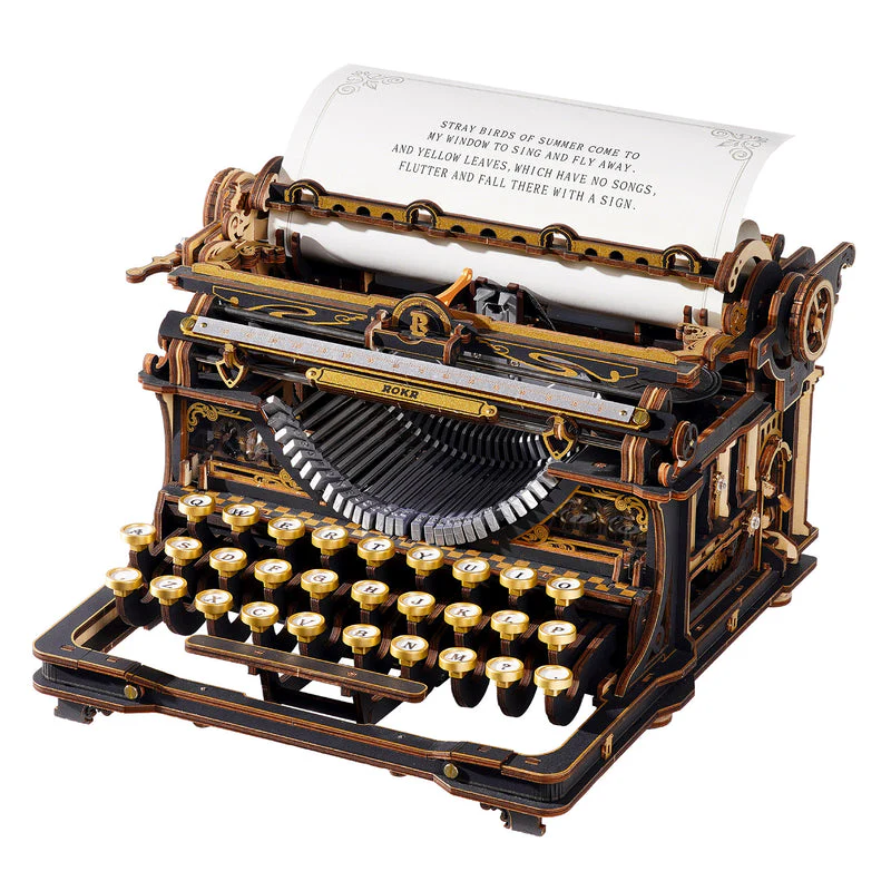 ROKR  Mechanical Typewriter Wooden 3D Puzzle LK703B (Classic Version) [PRE-ORDER]
