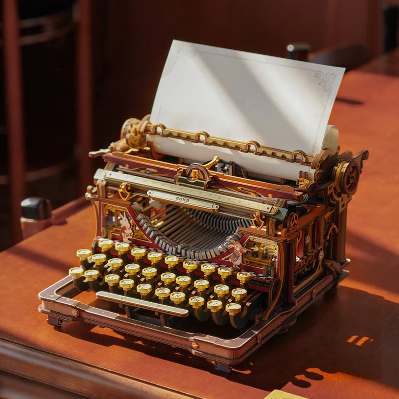 ROKR Mechanical Typewriter Wooden 3D Puzzle LK703C (Magic Version) [PRE-ORDER] - Image 2