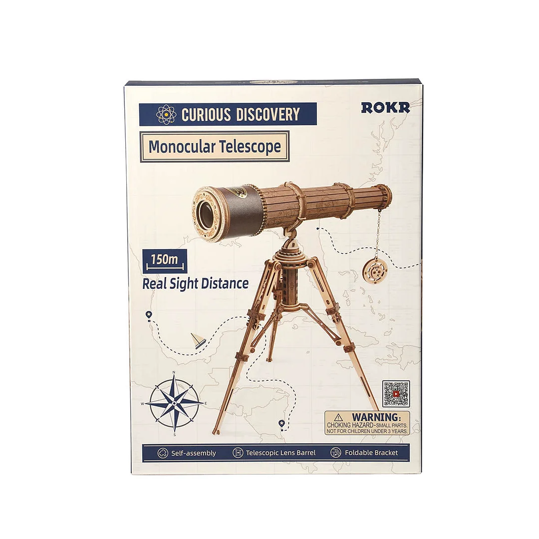 ROKR Monocular Telescope 3D Wooden Puzzle ST004 - Image 6