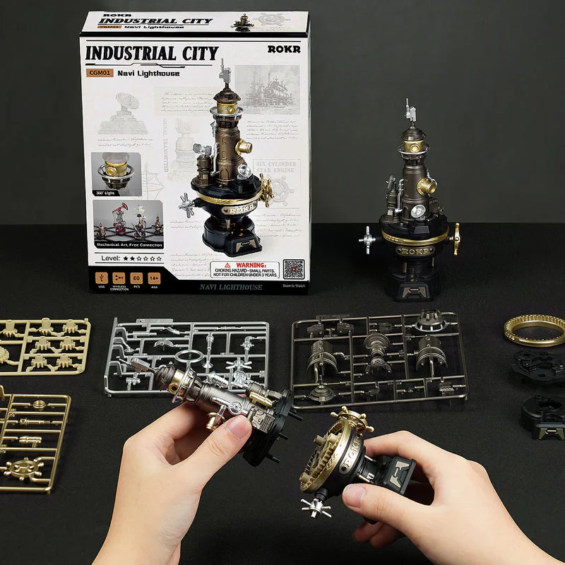 ROKR Navi Lighthouse Mechanical 3D Puzzle CGM01 - Image 6
