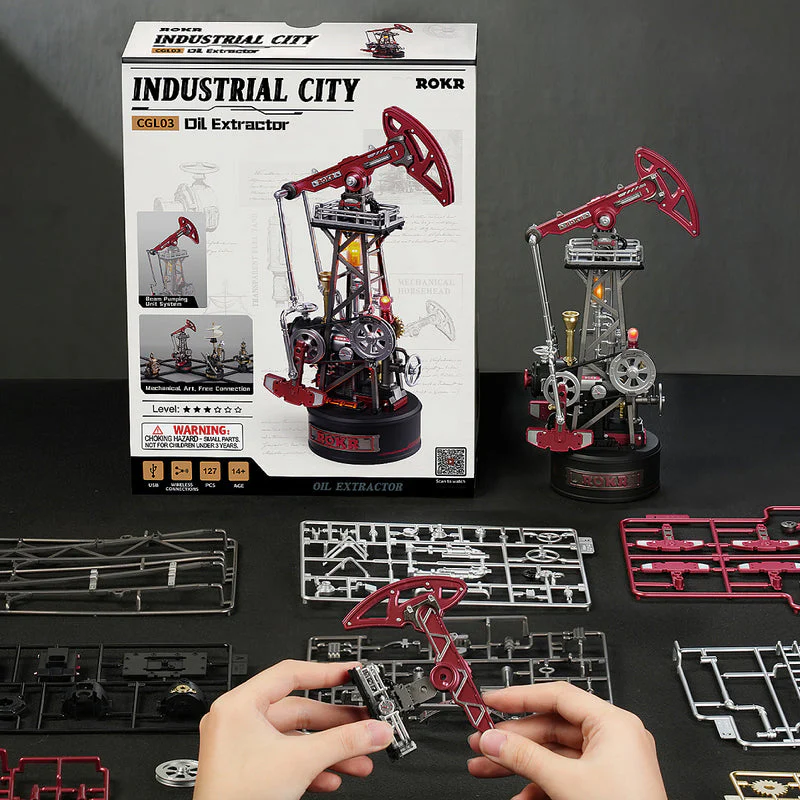 ROKR Oil Extractor Mechanical 3D Puzzle CGL03 - Image 5