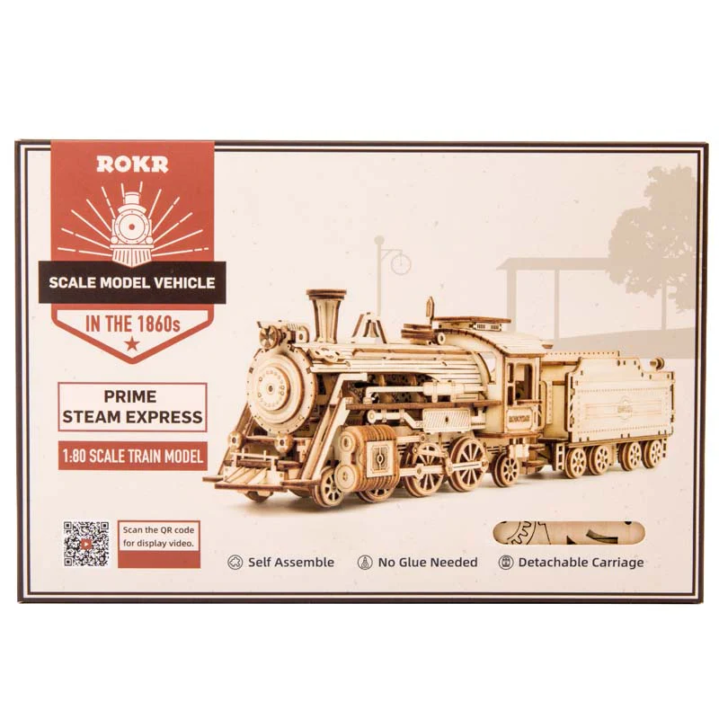 ROKR Prime Steam Express MC501-1:80 Scale Model Train - Image 3