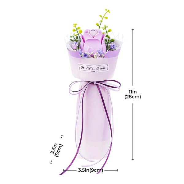 ROKR - Purple Rose DIY Bouquet 3D Puzzle AF021 - Image 5