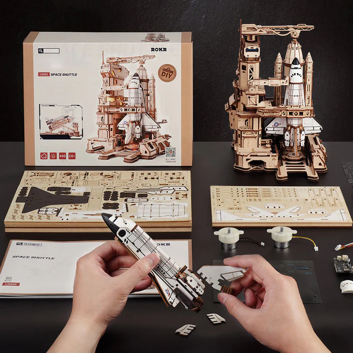 ROKR Space Shuttle 3D Wooden Puzzle LKA02 [PRE-ORDER] - Image 6