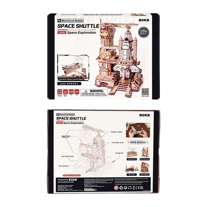 ROKR Space Shuttle 3D Wooden Puzzle LKA02 [PRE-ORDER] - Image 8