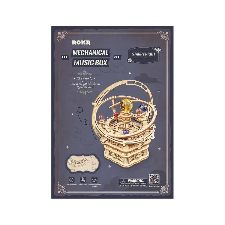 ROKR Starry Night Orrery Mechanical Music Box AMK51 - Image 4