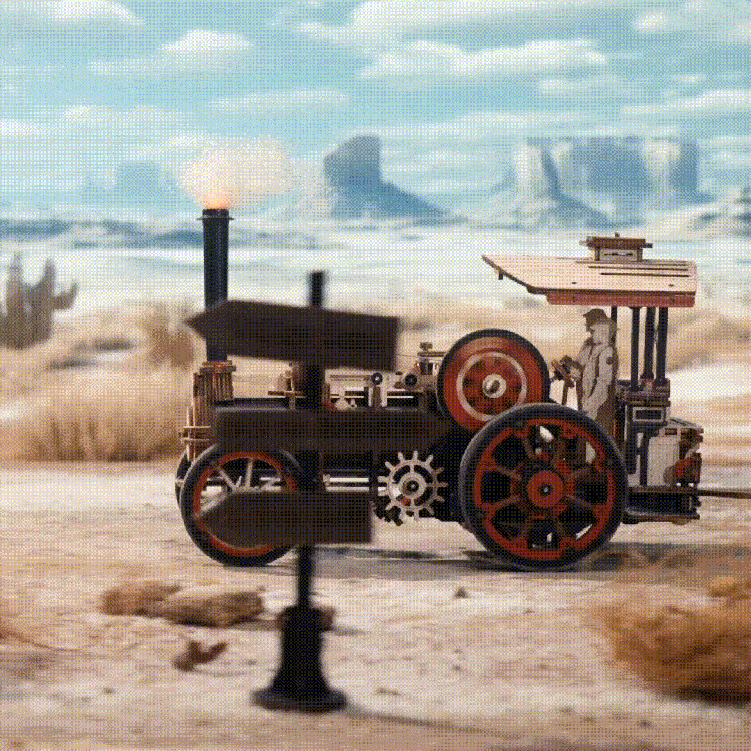 ROKR Steam Engine Mechanical 3D Wooden Puzzle LKA01 (Battery powered) - Image 3