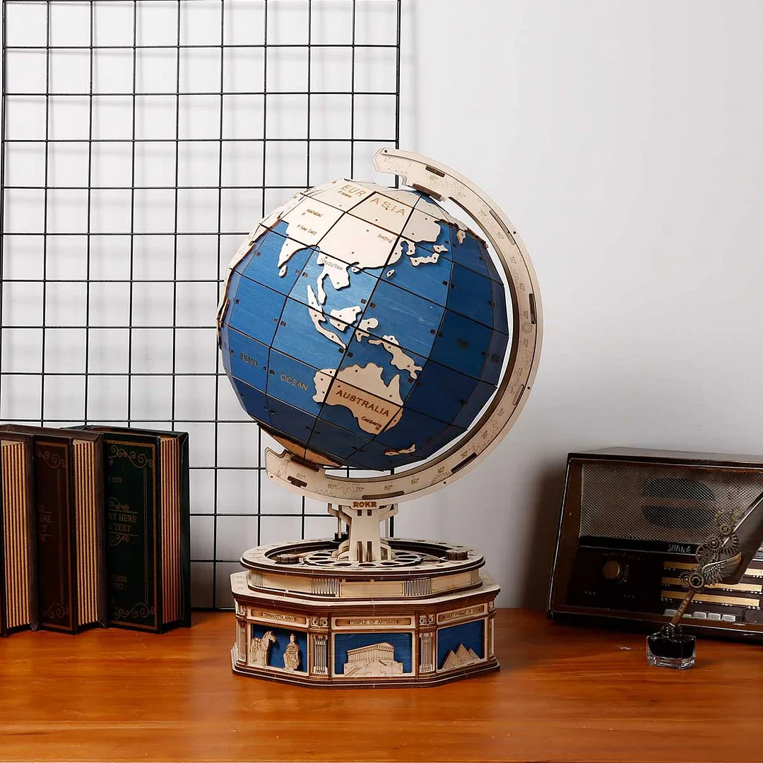 ROKR The Globe Model 3D Wooden Puzzle ST002 - Image 2