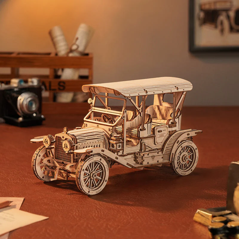 ROKR Vintage Car 3D Wooden Puzzle MC801 - Image 2