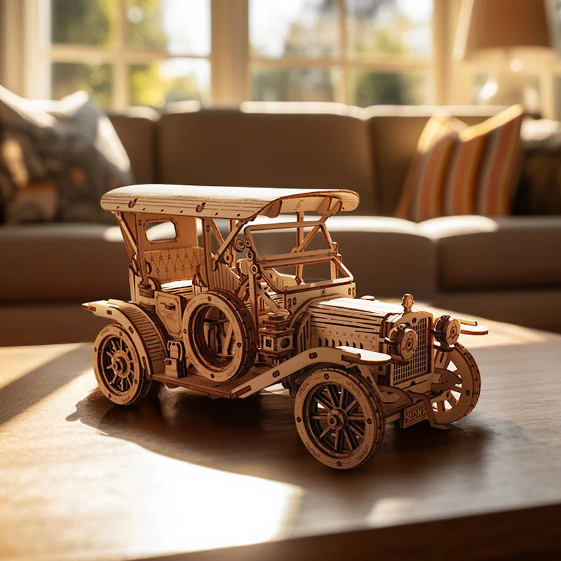 ROKR Vintage Car 3D Wooden Puzzle MC801 - Image 3