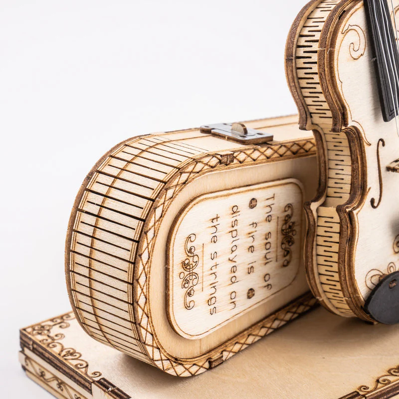 ROKR Violin Capriccio Model 3D Wooden Puzzle TG604K - Image 3