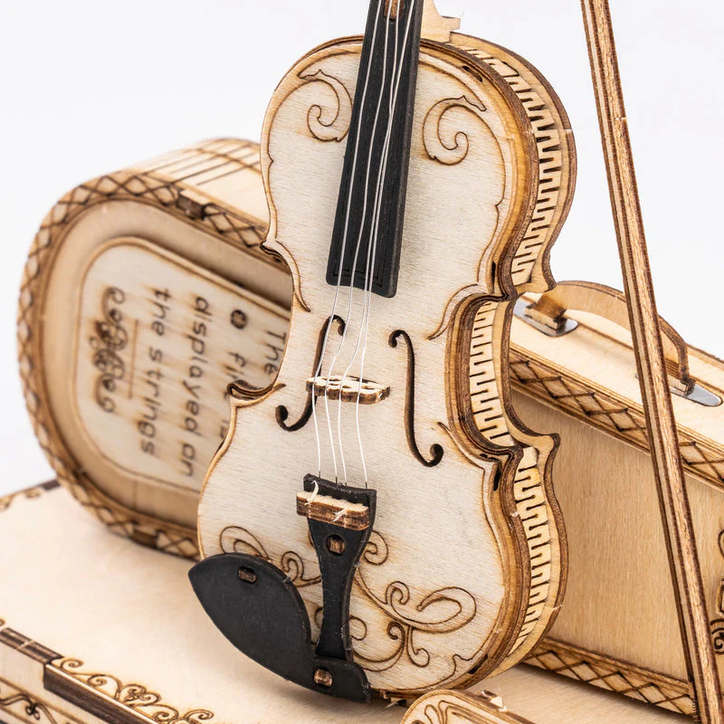 ROKR Violin Capriccio Model 3D Wooden Puzzle TG604K - Image 4