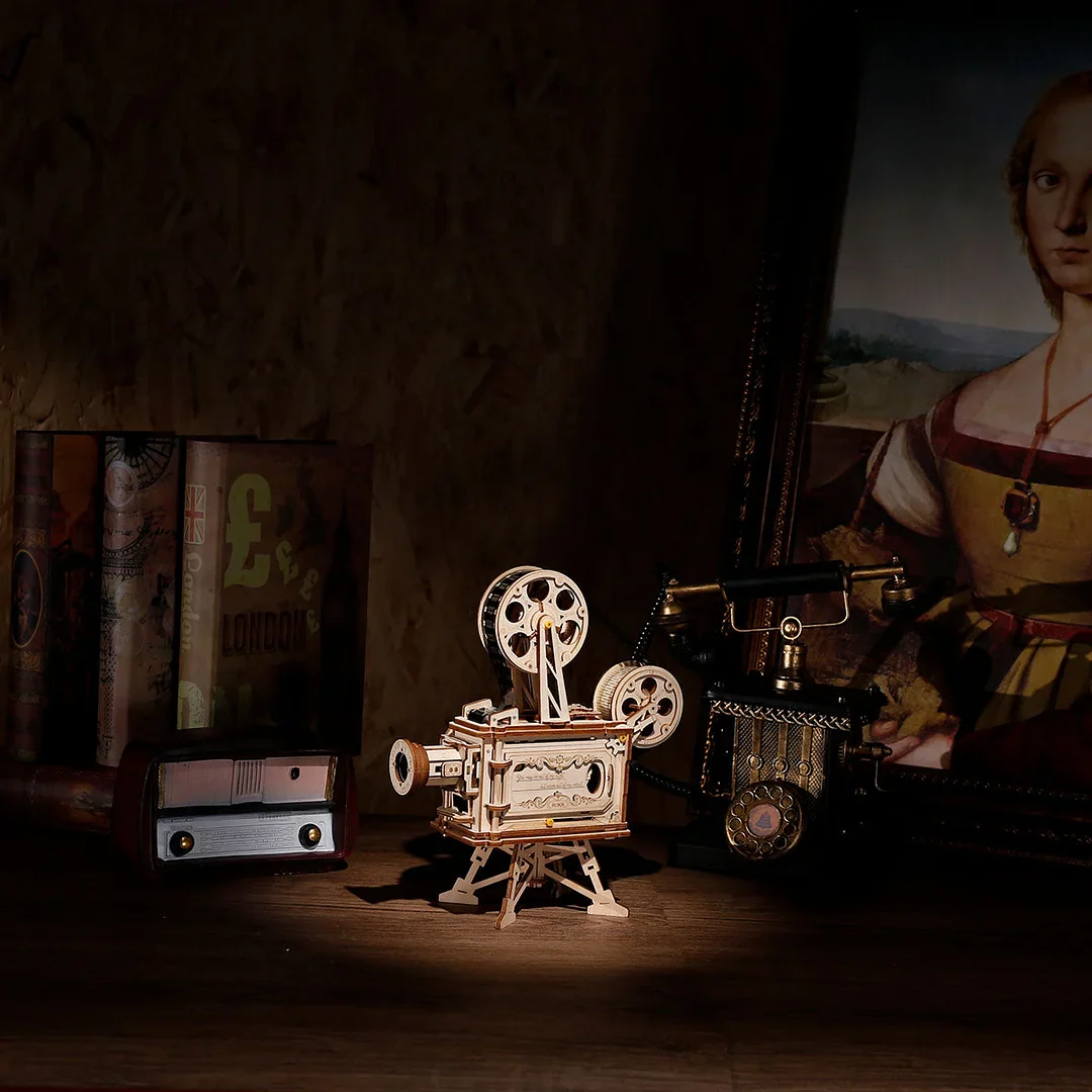 ROKR Vitascope Movie Projector 3D Wooden Puzzle LK601 - Image 4