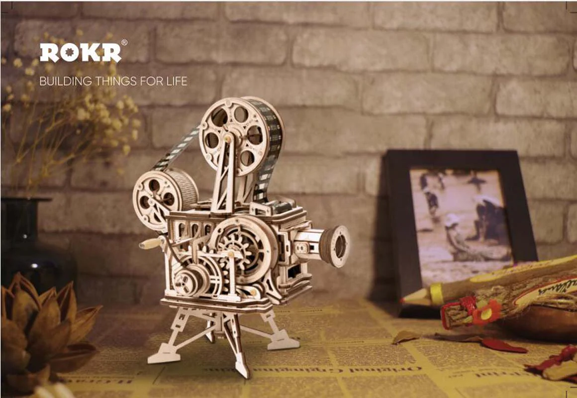 ROKR Vitascope Movie Projector 3D Wooden Puzzle LK601 - Image 6