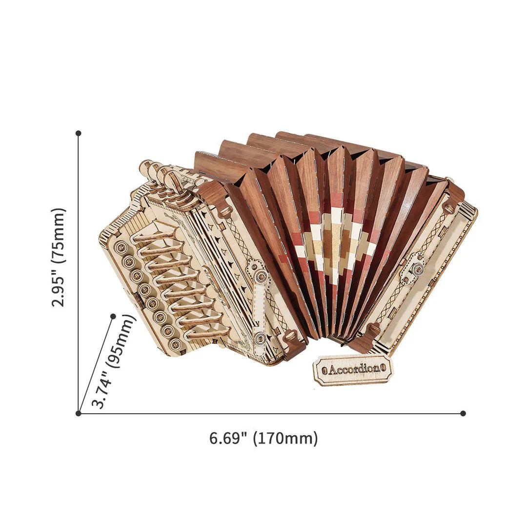 Rolife 3D Wooden Puzzle Accordion TG410 - Image 4