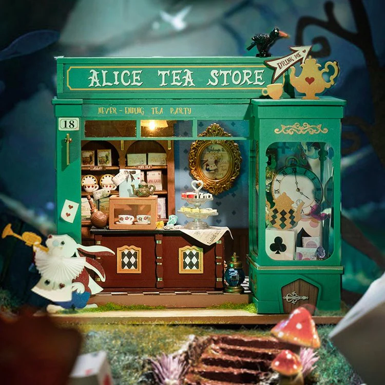 Rolife Alice's Tea Store DIY Miniature House Kit DG156 - Image 2