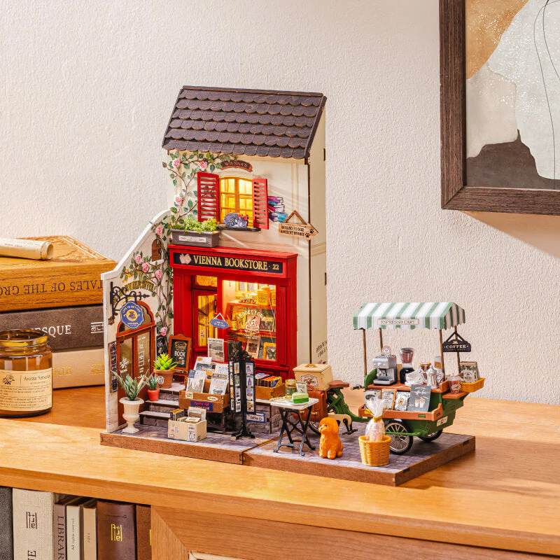 Rolife Aromatic Coffee Cart DIY Miniature House DG182 [PRE-ORDER] - Image 6