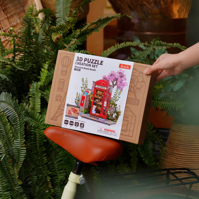 Rolife Blossom Book Booth 3D Wooden Puzzle TGS05 [PRE-ORDER] - Image 9