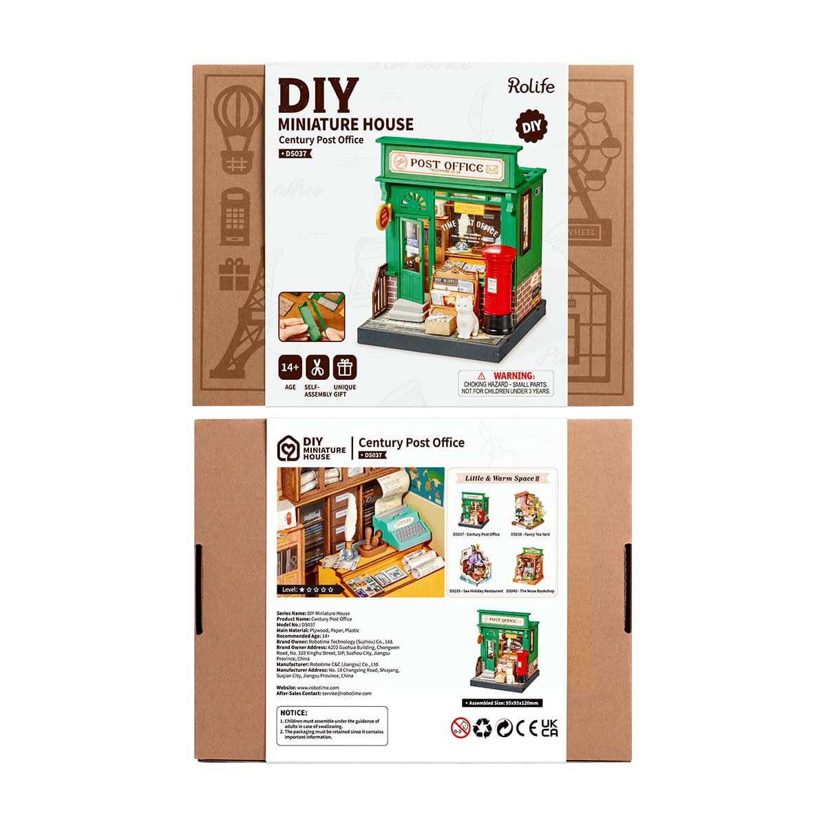 Rolife Century Post Office DIY Miniature House DS037 - Image 4