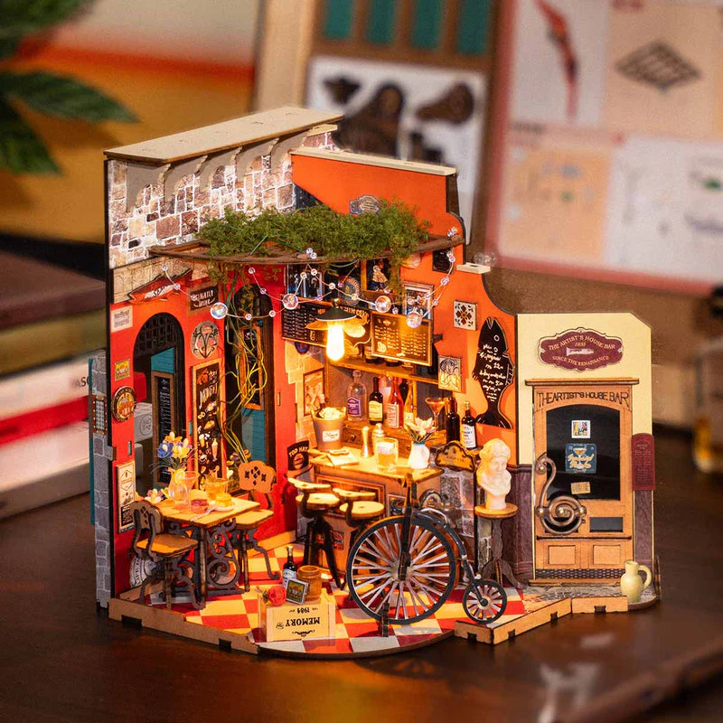 Rolife Cheers Bar & Dining DIY Miniature House DG173 - Image 5