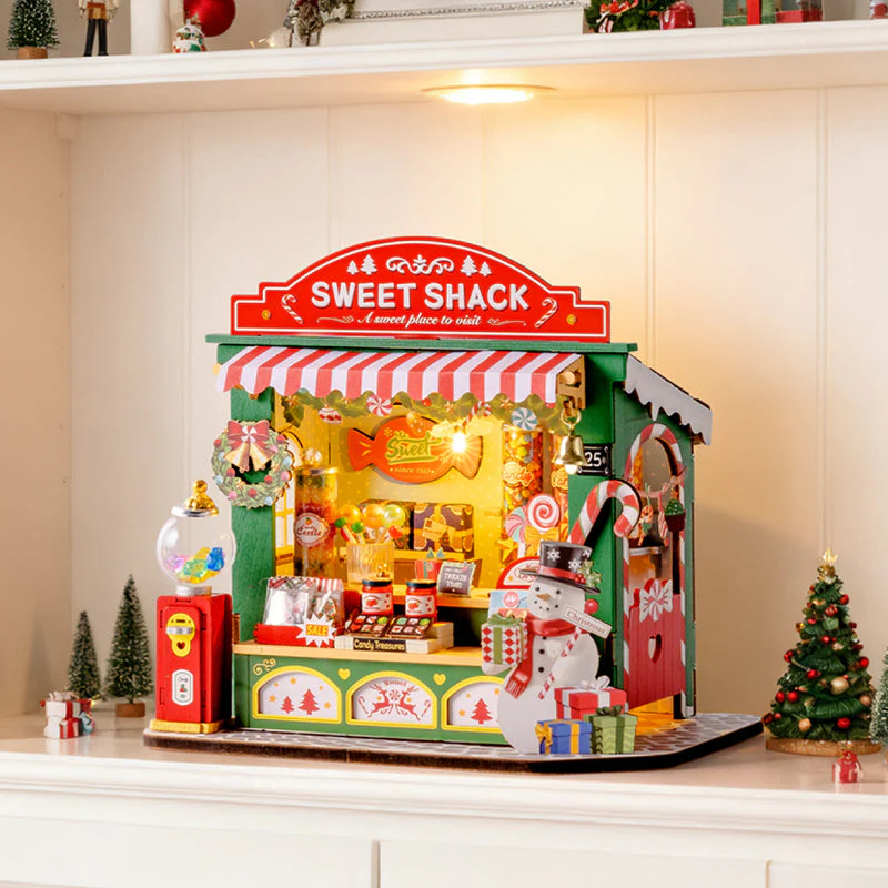 Rolife Christmas Candy Stand DIY Miniature House DS043 - Image 4