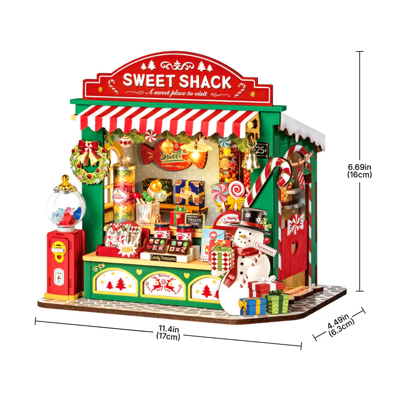 Rolife Christmas Candy Stand DIY Miniature House DS043 - Image 7