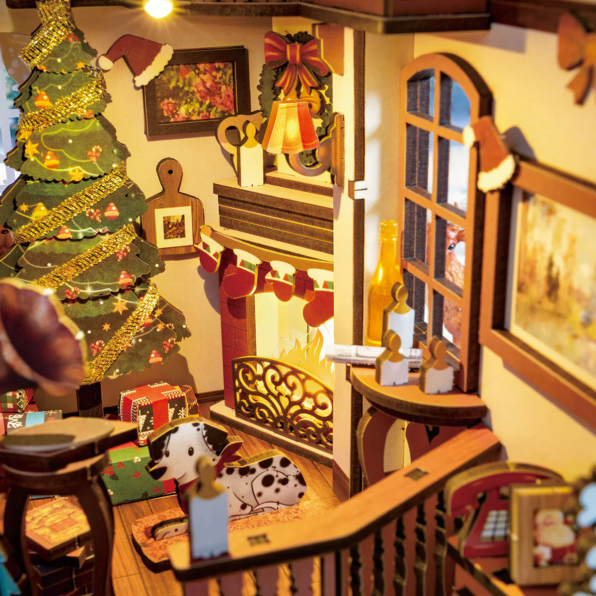 Rolife Christmas Indoor Scene DIY Book Nook TGC07 - Image 3