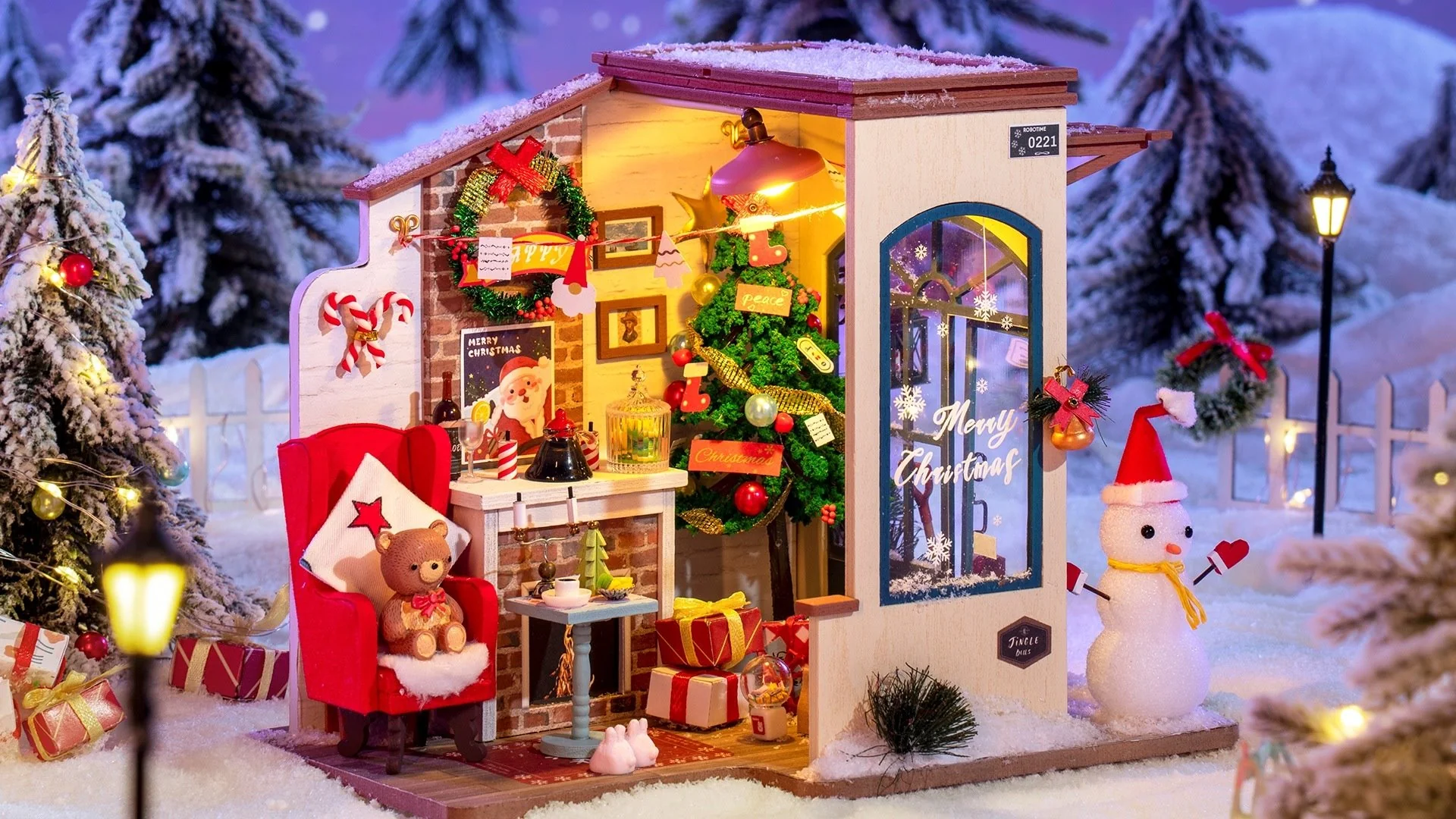 Rolife Christmas Snow House DG18 - Image 2
