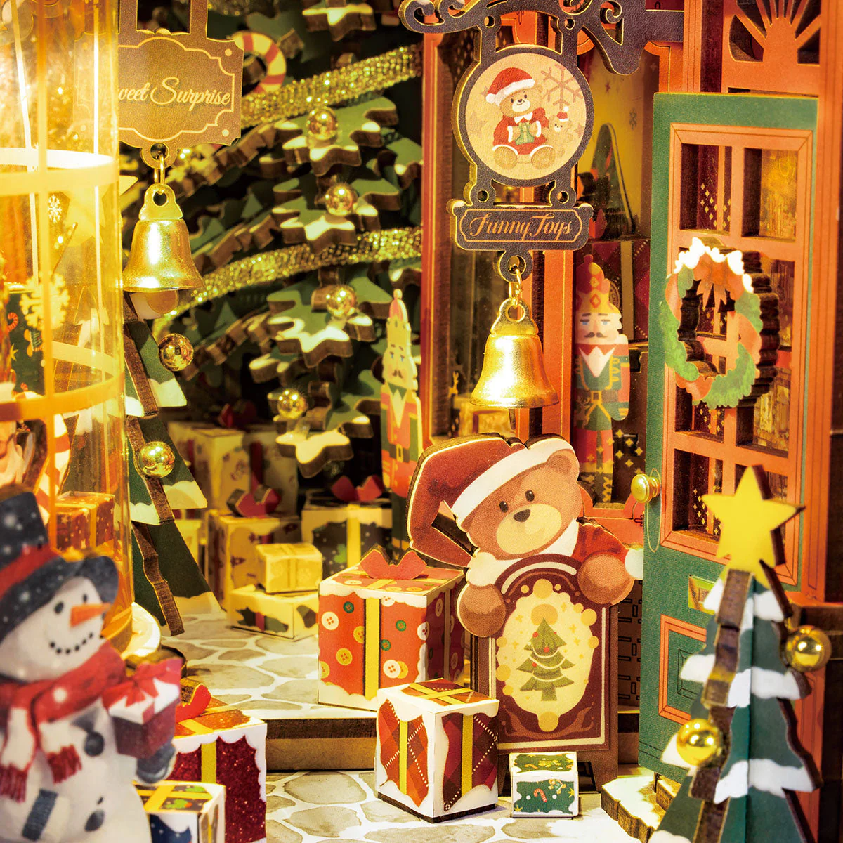 Rolife Christmas Street DIY Book Nook TGC06 - Image 4