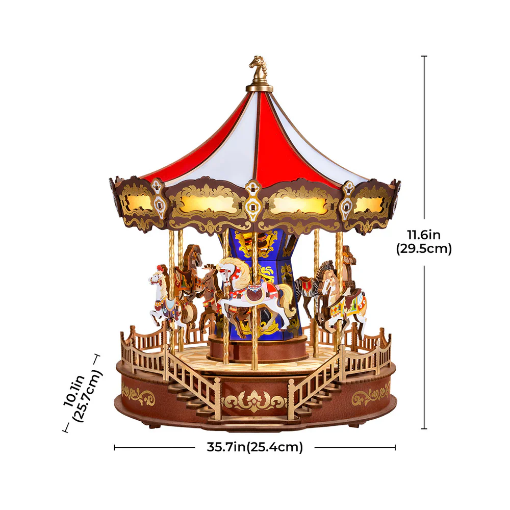 Rolife Classic Carousel 3D Wooden Puzzle - AMC01 - Image 5