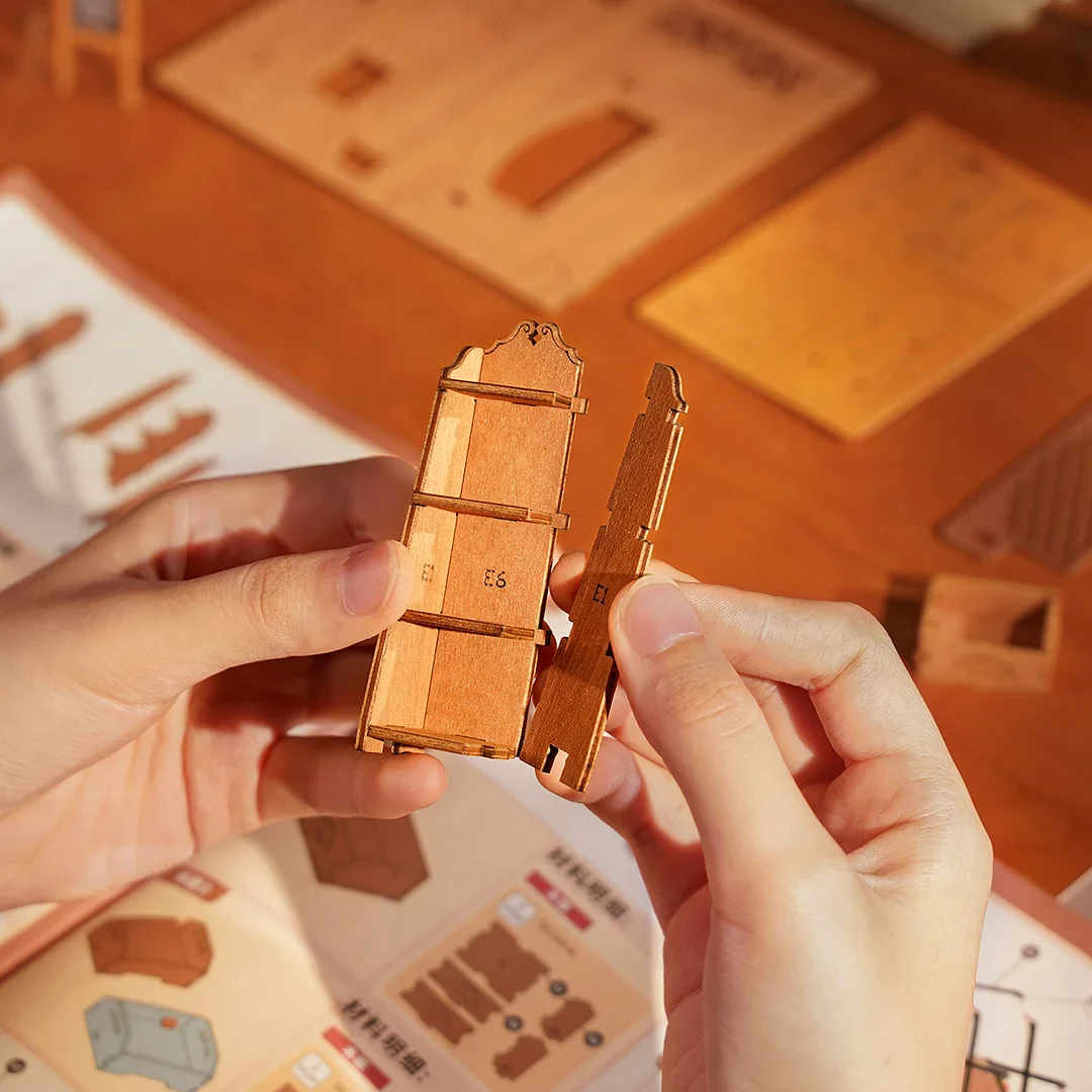 Rolife Corner Bookstore DIY Miniature House Kit DG164 - Image 4