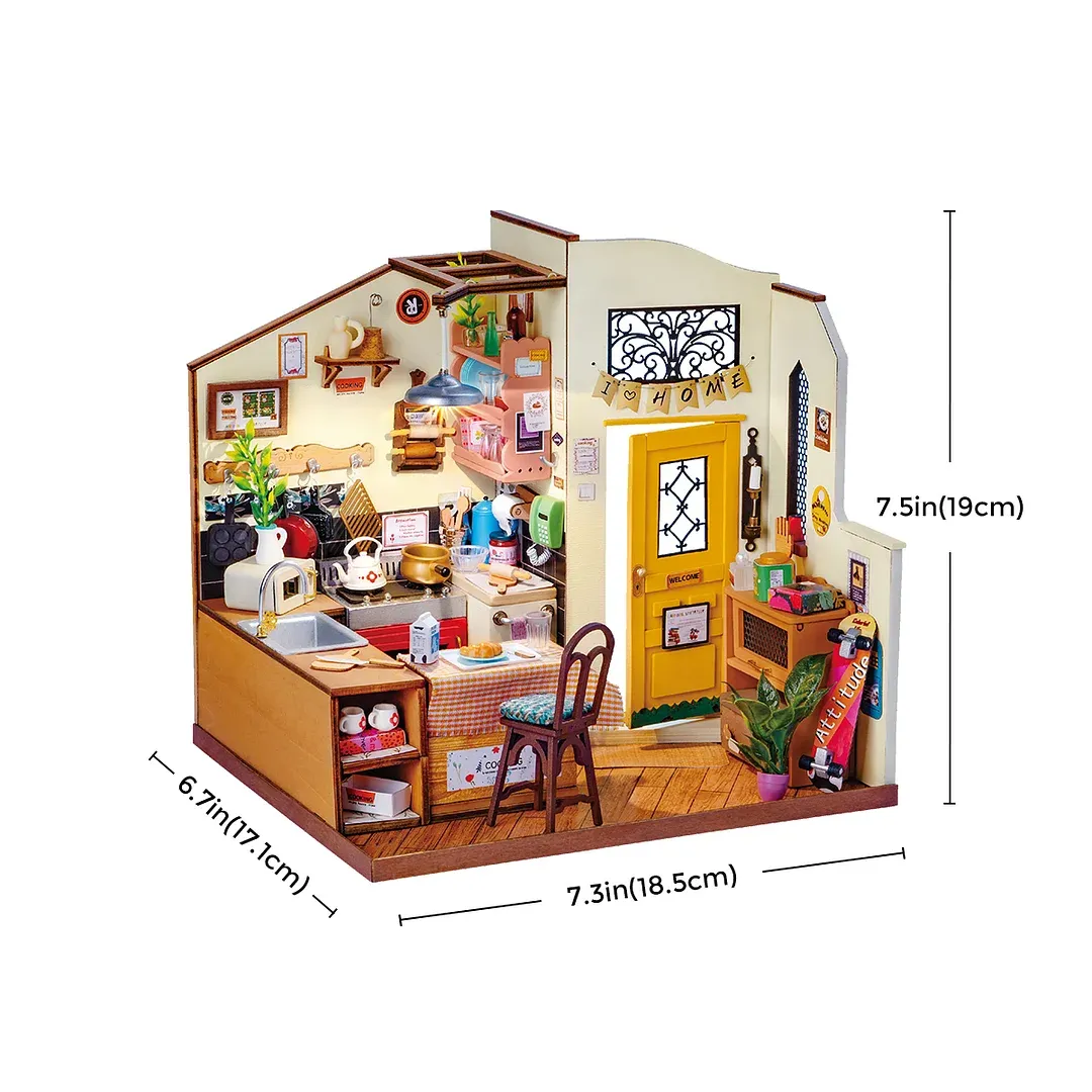 Rolife Cozy Kitchen DIY Miniature House DG159 - Image 6