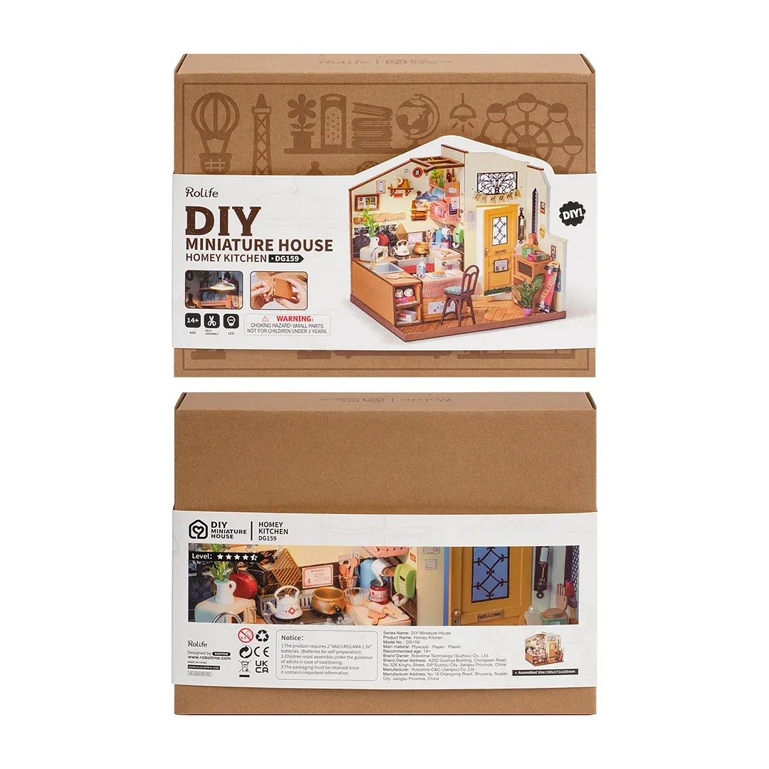 Rolife Cozy Kitchen DIY Miniature House DG159 - Image 7