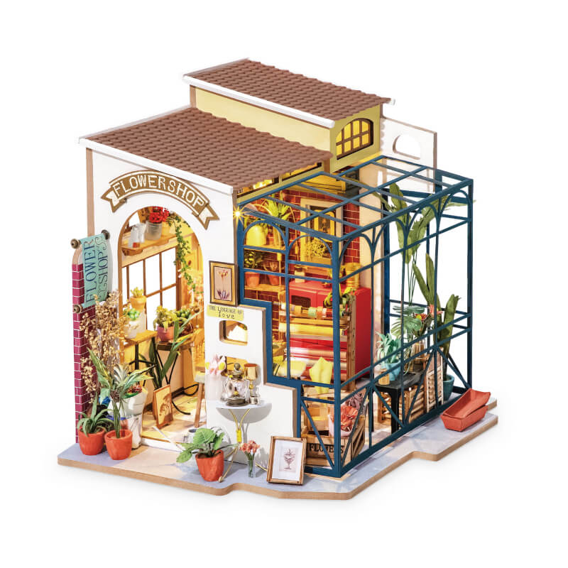 Rolife DIY Miniature Dollhouse DG145 Flowerist Green House