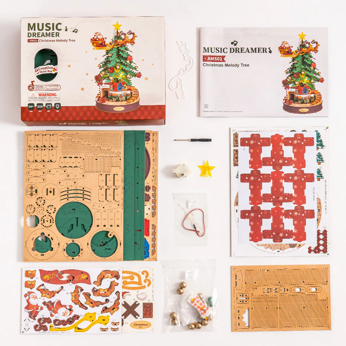 Rolife DIY Music Box Christmas Melody Tree AMS01 - Image 6