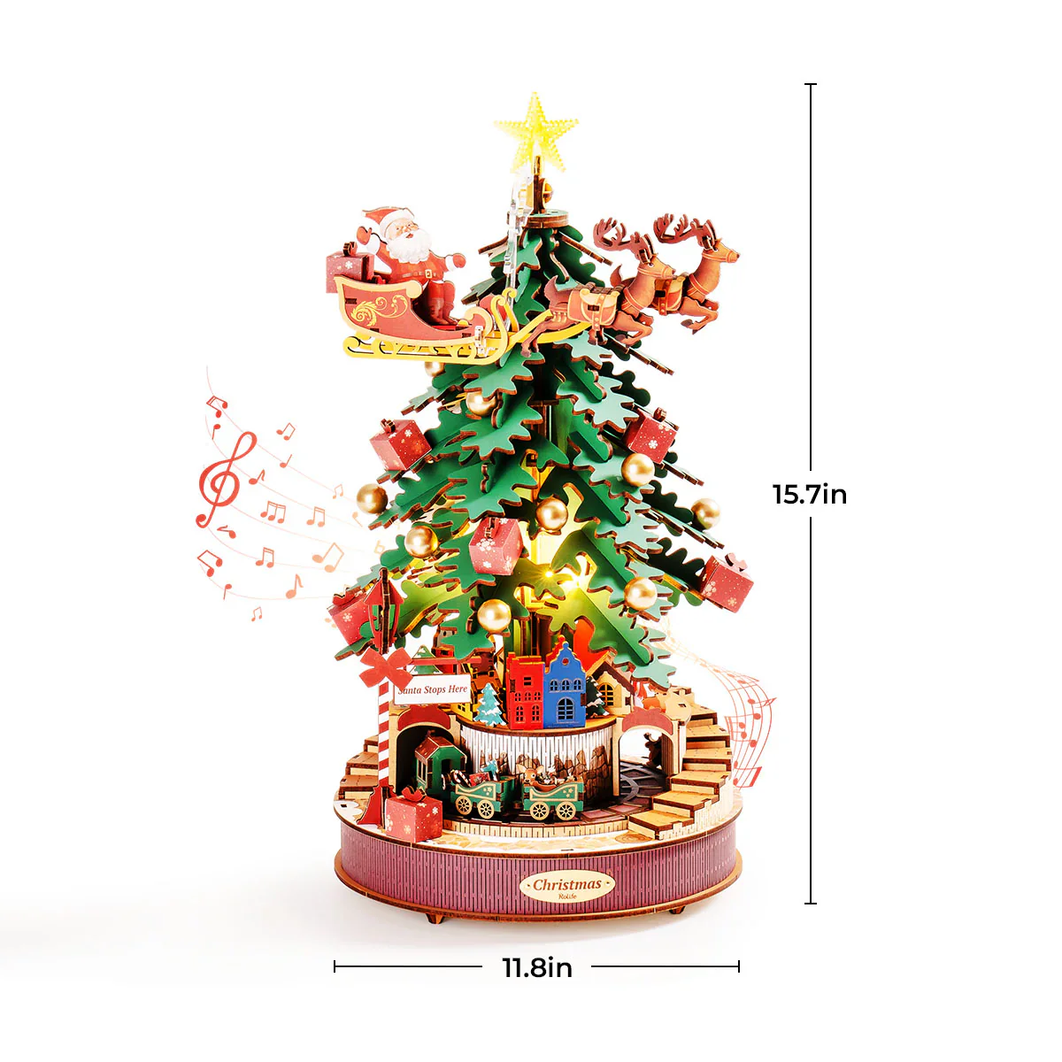 Rolife DIY Music Box Christmas Melody Tree AMS01 - Image 7