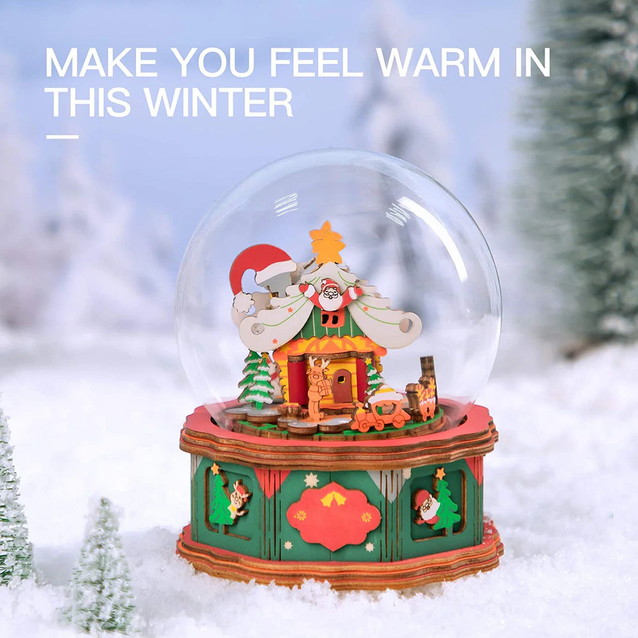 Rolife DIY Music Box Christmas Town AM46 - Image 2