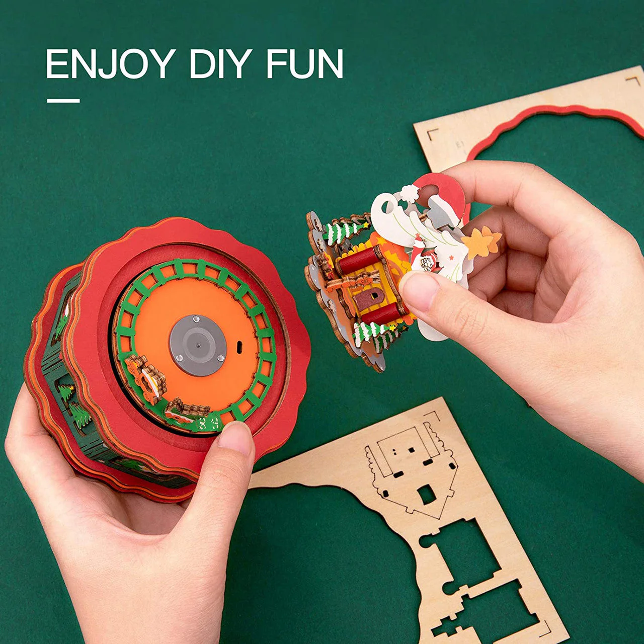 Rolife DIY Music Box Christmas Town AM46 - Image 3