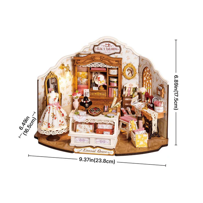 Rolife Elsa's Tailoring DIY Miniature House DG178 - Image 6