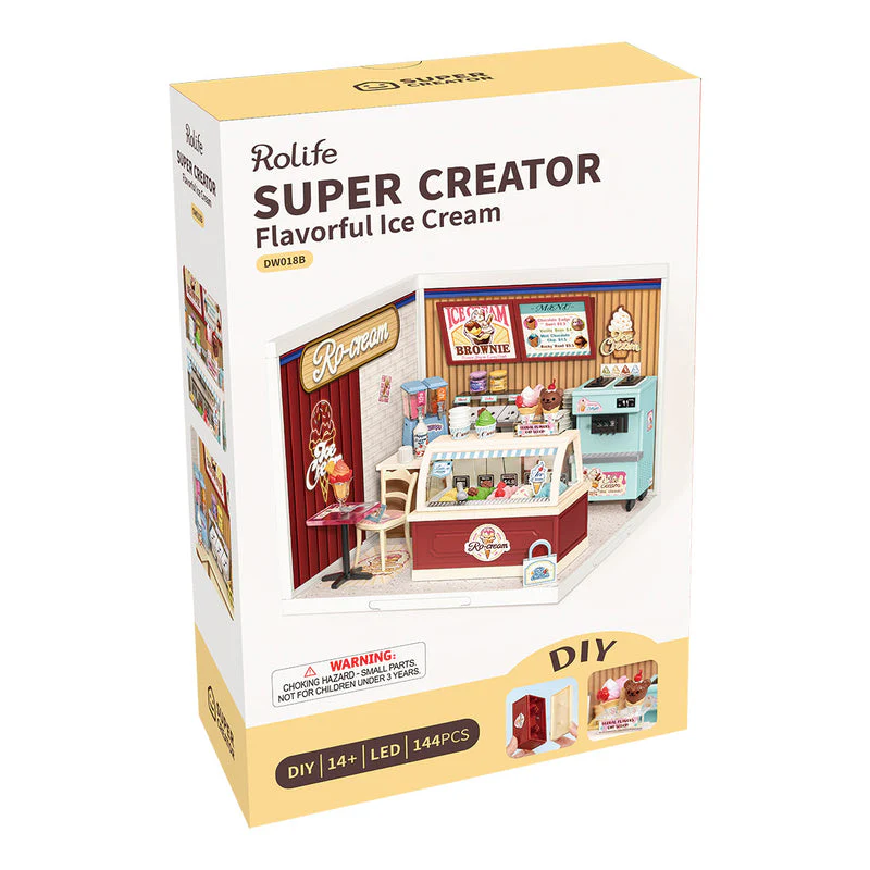 Rolife Flavorful Ice Cream DIY Miniature House DW018B - Image 6