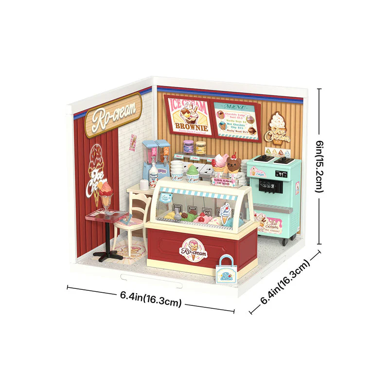 Rolife Flavorful Ice Cream DIY Miniature House DW018B - Image 7