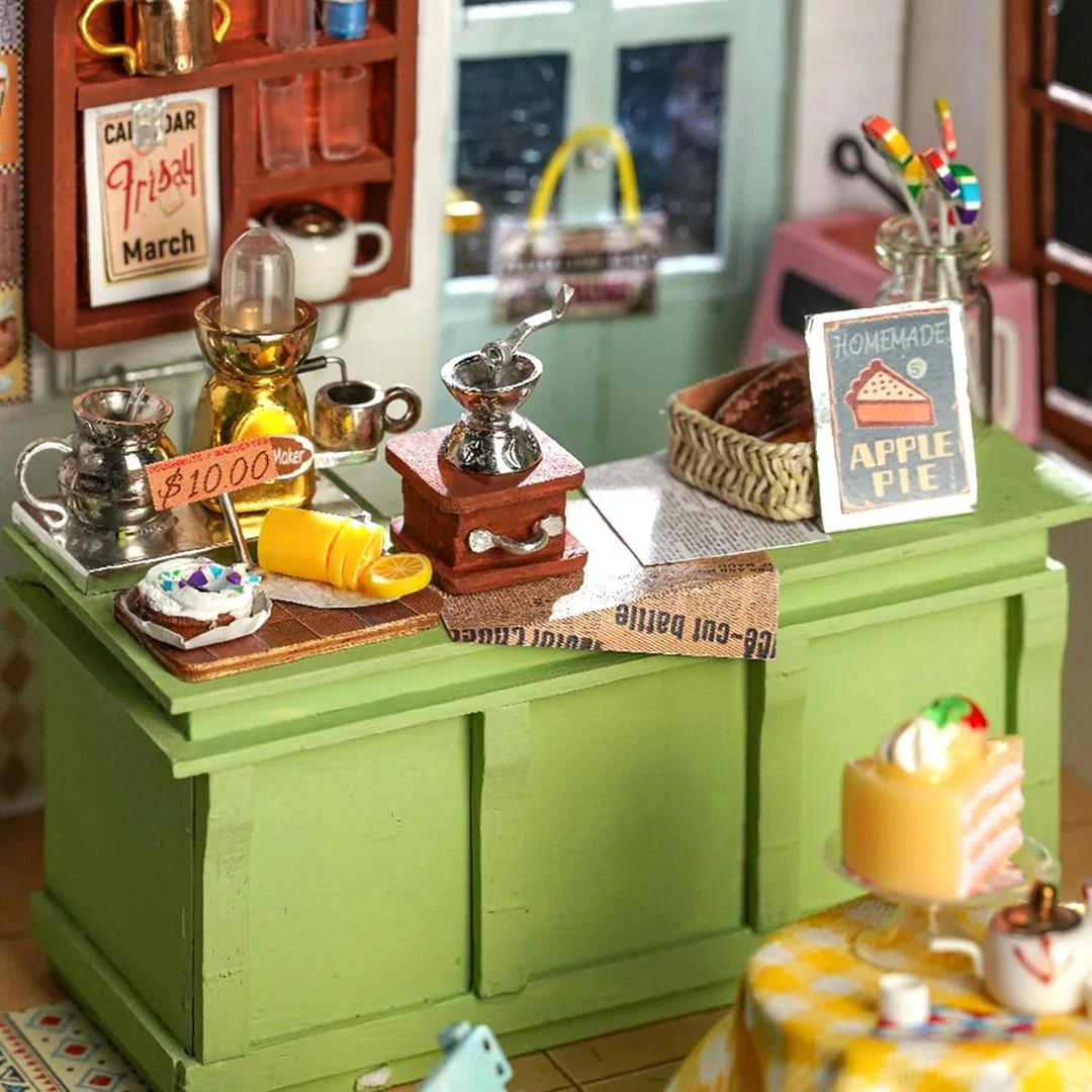 Rolife Flowery Sweets & Teas DIY Miniature Dollhouse Kit DG146 - Image 3