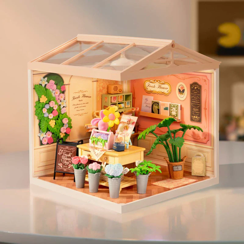 Rolife Fresh Flower Shop DIY Miniature House DW017B - Image 2