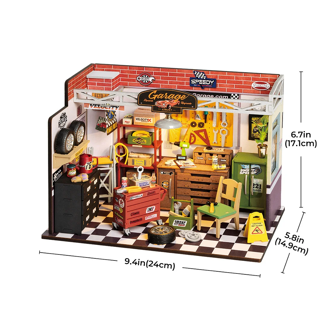 Rolife Garage Workshop DIY Miniature House Kit DG165 - Image 7