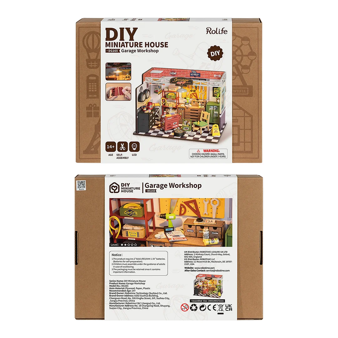 Rolife Garage Workshop DIY Miniature House Kit DG165 - Image 8